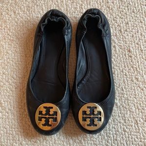 Black Tory Burch Flats